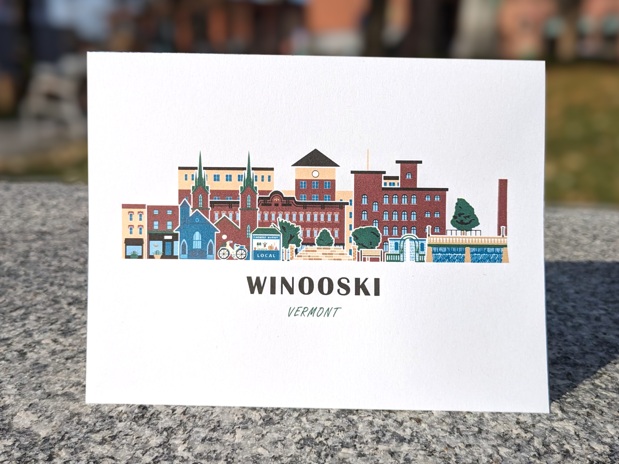 Winooski Vermont Cityscape | Art Print